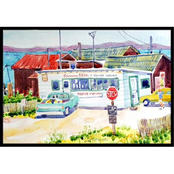 Beyondbasketball Seafood Shack for fresh shrimp Indoor Or Outdoor Mat - 18 x 27 in. BE3393566 - main
